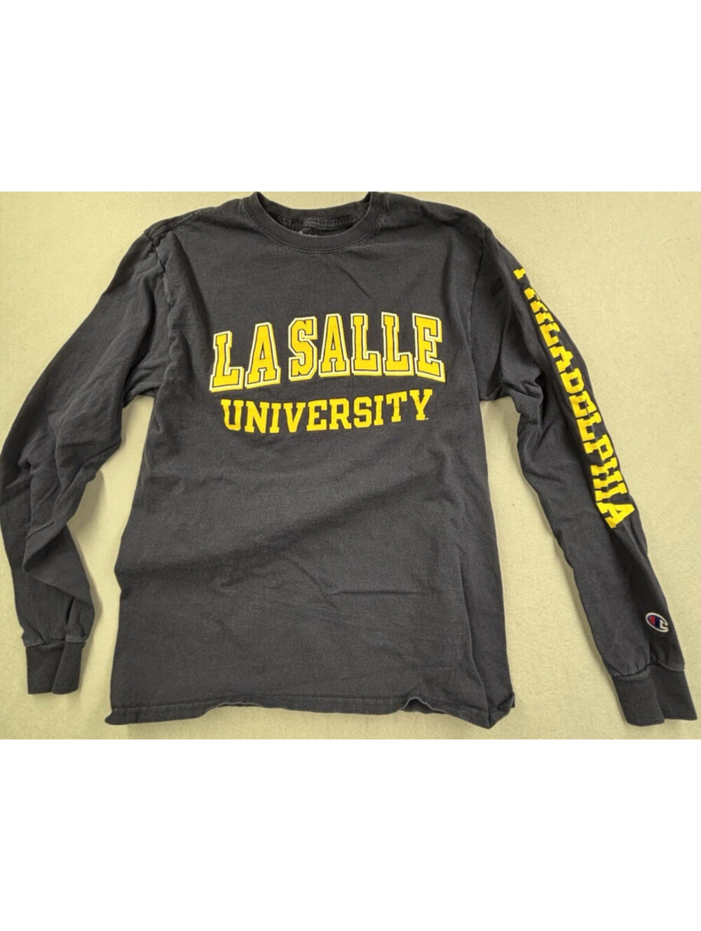 La Salle University - Navy - Champion Long Sleeve Tee‎ - Size M